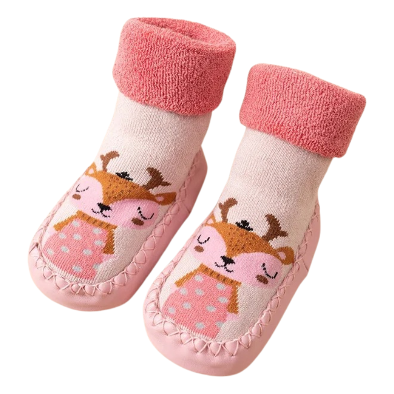 Chaussons-Chaussettes Antidérapants pour Bébés et Enfants