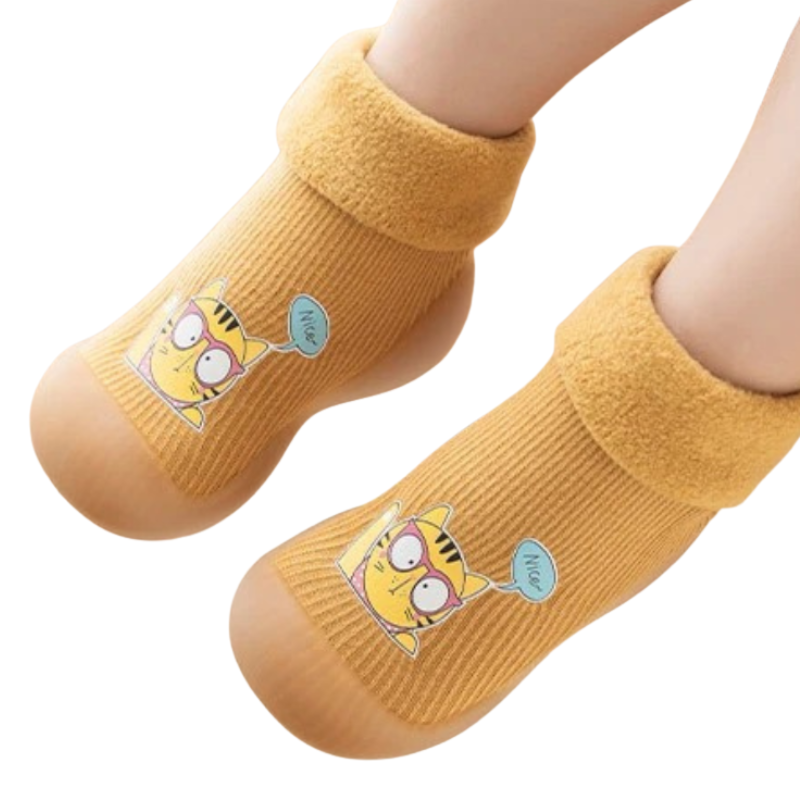 Chaussons-Chaussettes Antidérapants pour Enfants avec Motifs Animés