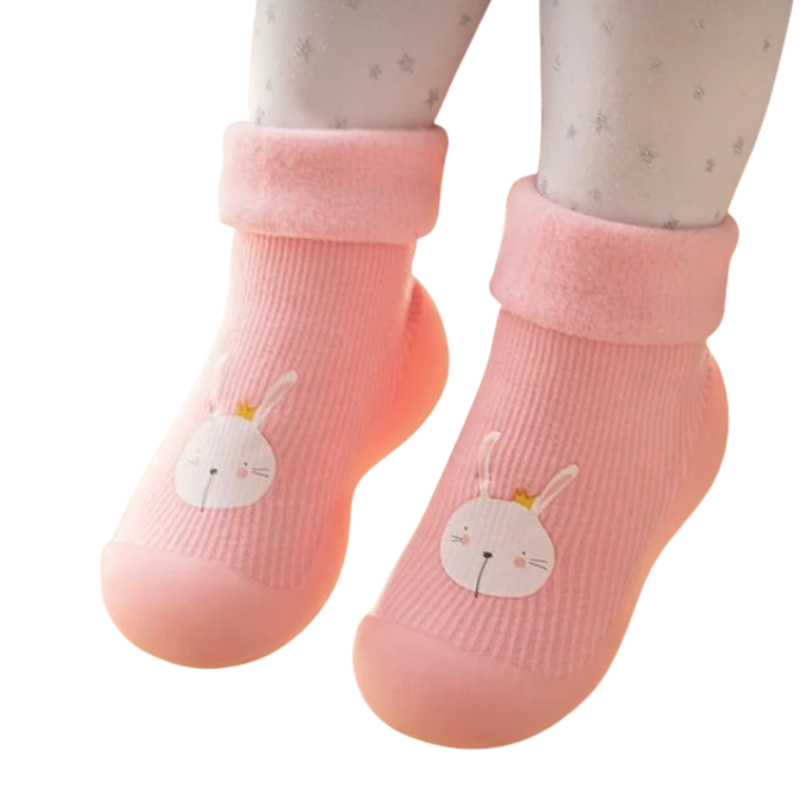 Chaussons-Chaussettes Antidérapants pour Enfants avec Motifs Animés
