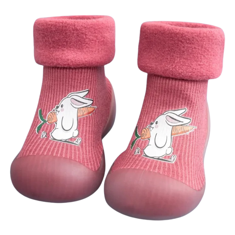 Chaussons-Chaussettes Antidérapants pour Enfants avec Motifs Animés