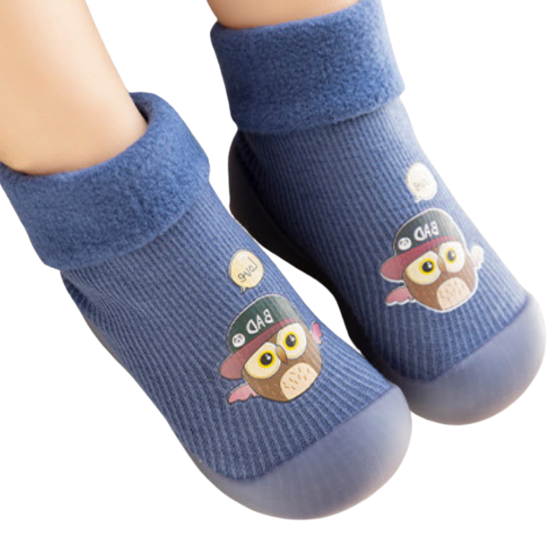 Chaussons-Chaussettes Antidérapants pour Enfants avec Motifs Animés