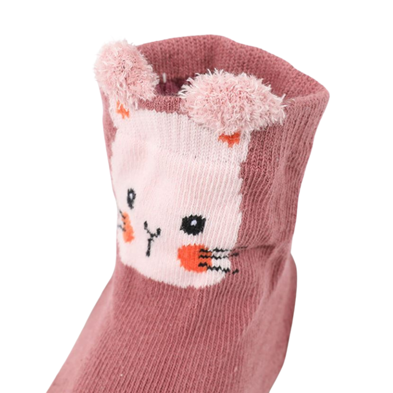 Chaussons-Chaussettes Bébé Zoo à Tige Haute