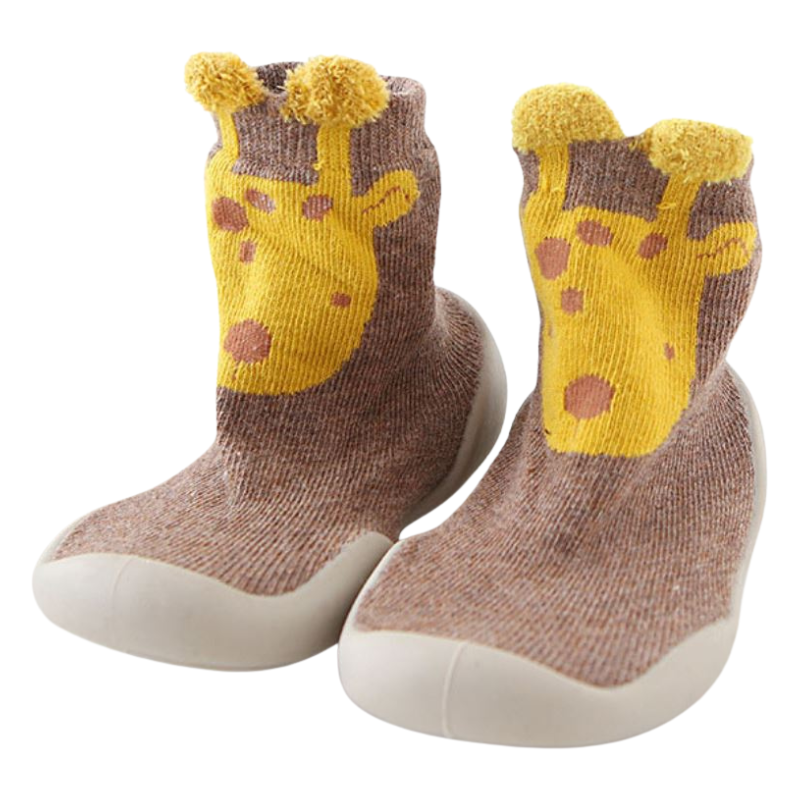 Chaussons-Chaussettes Bébé Zoo à Tige Haute