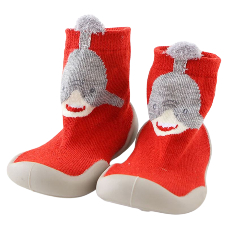 Chaussons-Chaussettes Bébé Zoo à Tige Haute