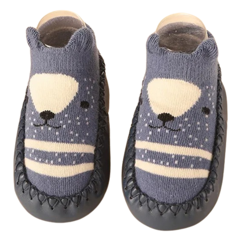 Chaussons-Chaussettes Bébé en Cuir – Nouveau-Né