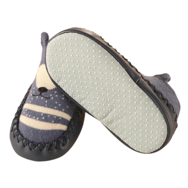 Chaussons-Chaussettes Bébé en Cuir – Nouveau-Né