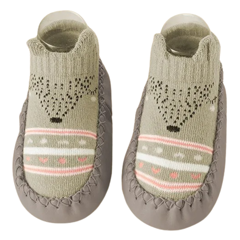 Chaussons-Chaussettes Bébé en Cuir – Nouveau-Né