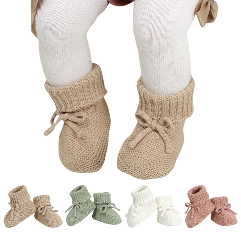 Chaussons en Maille Artisanale pour Bébé