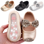 Chaussures Bébé Fille à Nœud Pailleté – Babies de Cérémonie