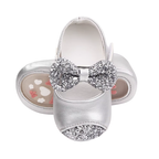 Chaussures Bébé Fille à Nœud Pailleté – Babies de Cérémonie