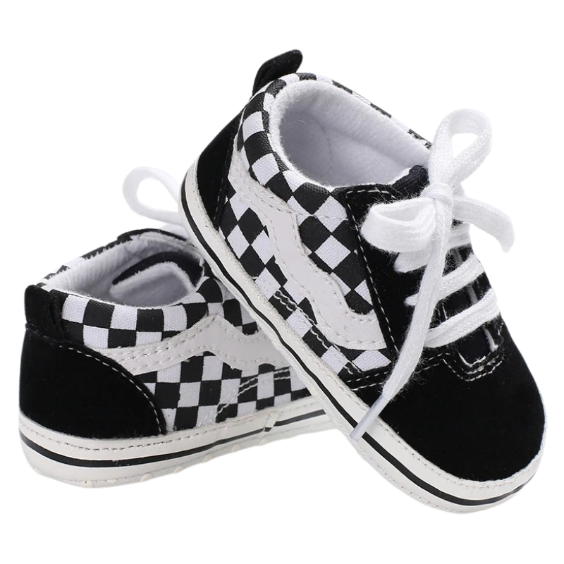 Chaussures Bébé Style Baskets à Carreaux