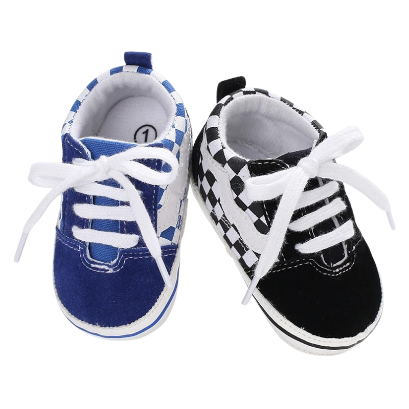 Chaussures Bébé Style Baskets à Carreaux