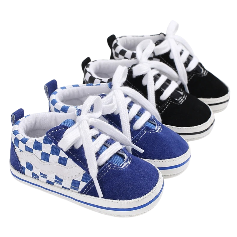 Chaussures Bébé Style Baskets à Carreaux