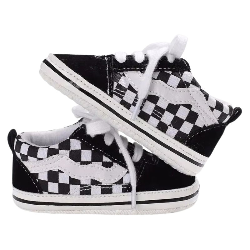 Chaussures Bébé Style Baskets à Carreaux