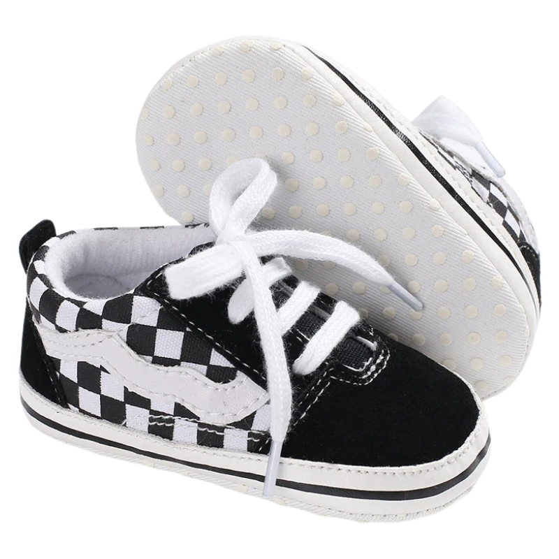 Chaussures Bébé Style Baskets à Carreaux