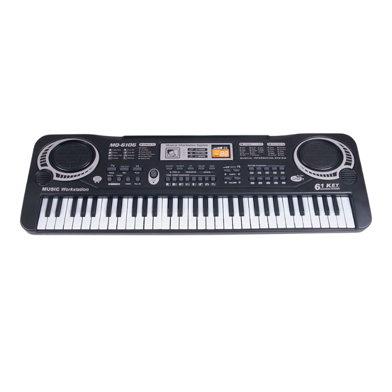 Clavier Électronique avec Microphone pour Enfants