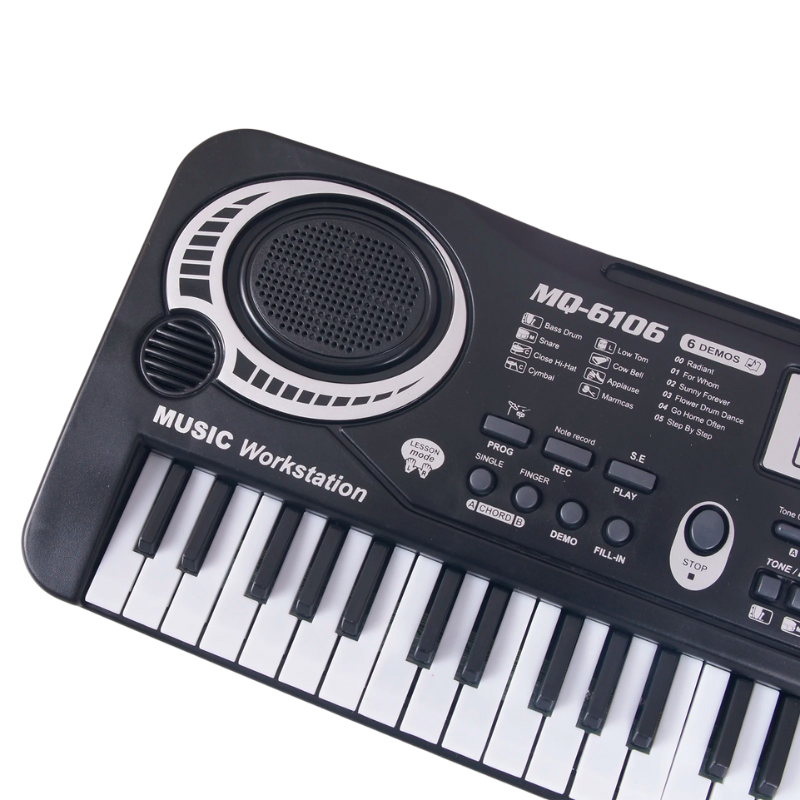 Clavier Électronique avec Microphone pour Enfants