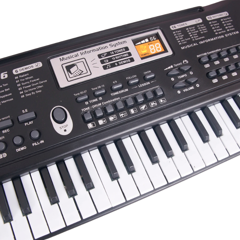 Clavier Électronique avec Microphone pour Enfants