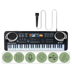 Clavier Électronique avec Microphone pour Enfants