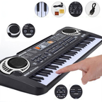 Clavier Électronique avec Microphone pour Enfants