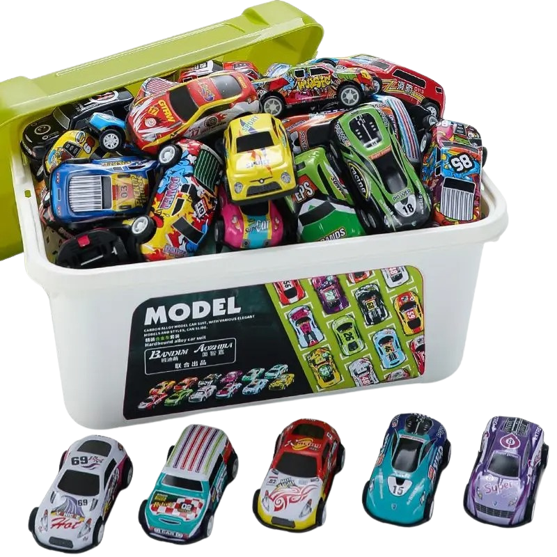 Coffret Mini Voitures de Course à Friction