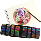 Coffret Professionnel de Crayons de Couleur Aquarelle avec Trousse