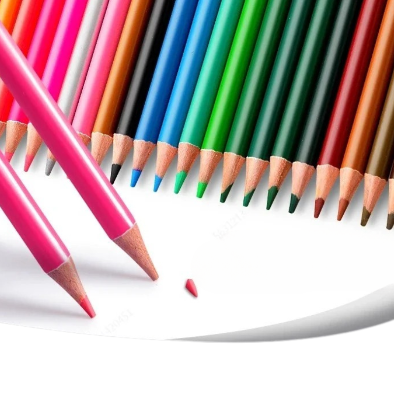 Coffret Professionnel de Crayons de Couleur Aquarelle avec Trousse