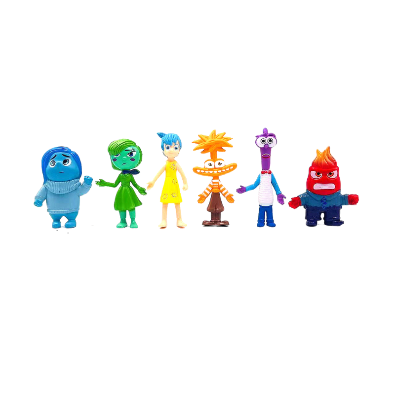 Collection de Figurines Émotions Colorées avec Autocollants