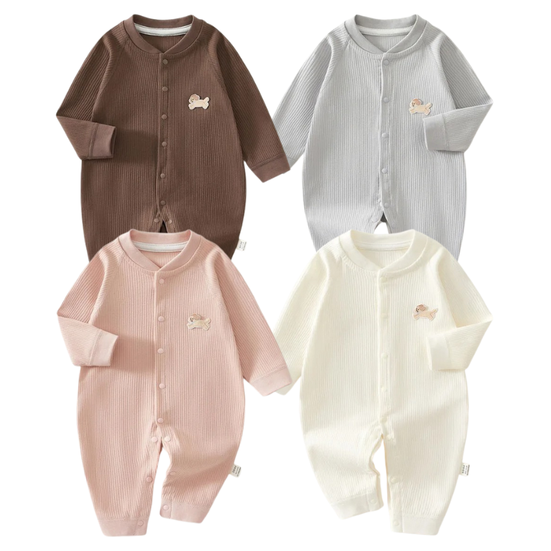 Combinaison Bébé Manches Longues en Coton