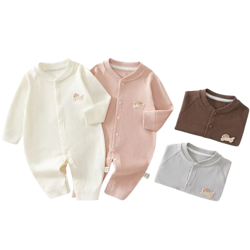 Combinaison Bébé Manches Longues en Coton