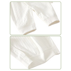 Combinaison Bébé Nouveau-né Manches Longues Ourson avec Fermeture à Boutons