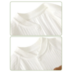 Combinaison Bébé Nouveau-né Manches Longues Ourson avec Fermeture à Boutons