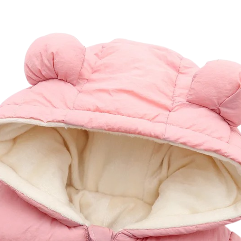 Combinaison Bébé Ours avec Capuche Chaude