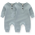 Combinaison Bébé Unisexe à Manches Longues - Achetez-en 1, obtenez-en 2 gratuitement