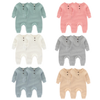 Combinaison Bébé Unisexe à Manches Longues - Achetez-en 1, obtenez-en 2 gratuitement