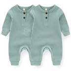 Combinaison Bébé Unisexe à Manches Longues - Achetez-en 1, obtenez-en 2 gratuitement