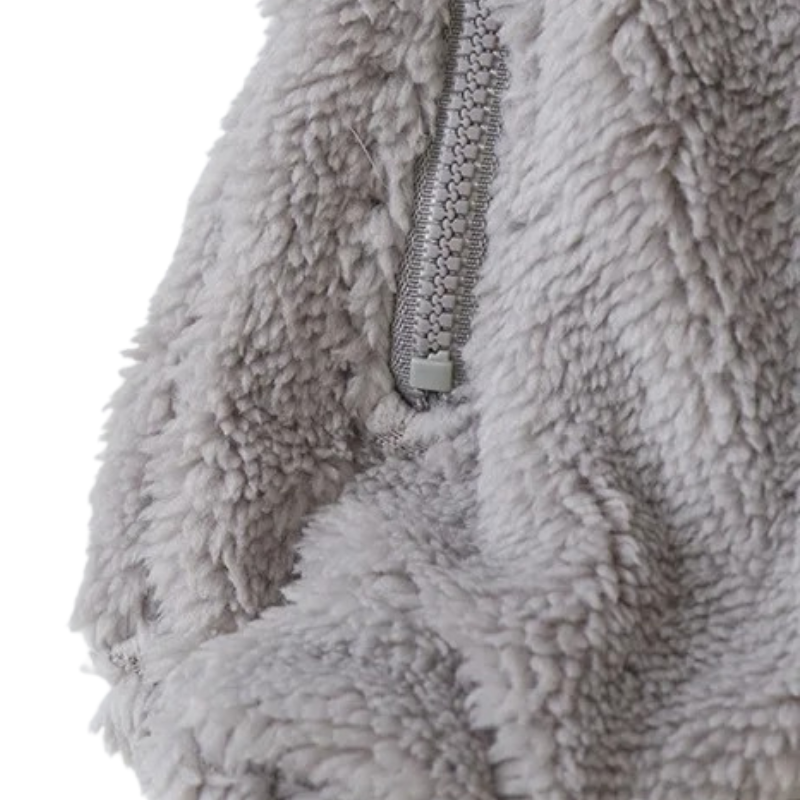 Combinaison Bébé en Peluche avec Capuche Ourson