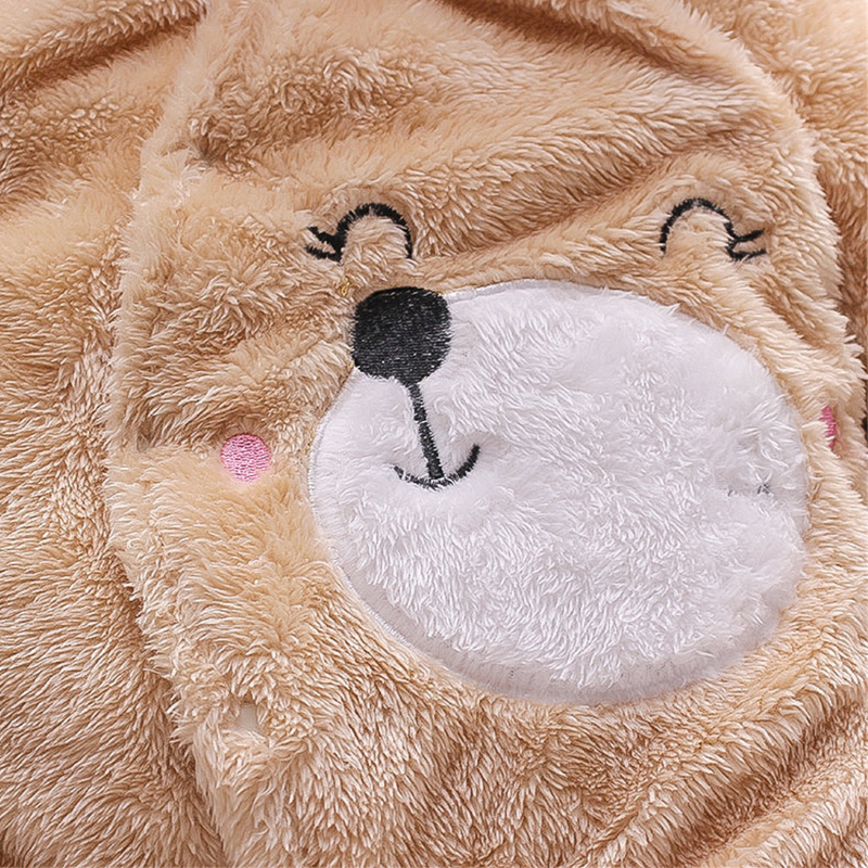Combinaison Bébé en Peluche avec Capuche
