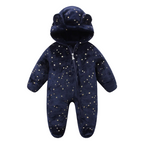 Combinaison Bébé en Peluche avec Fermeture Éclair