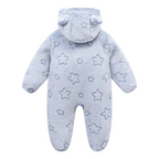 Combinaison Bébé en Peluche avec Fermeture Éclair