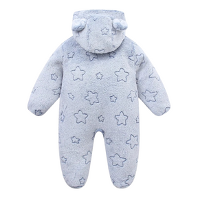 Combinaison Bébé en Peluche avec Fermeture Éclair