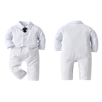 Combinaison Costume Bébé Garçon avec Gilet et Bonnet – Tenue de Cérémonie