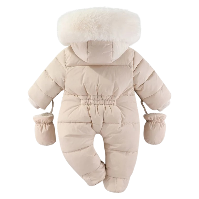 Combinaison Puffer Bébé Doublée en Peluche