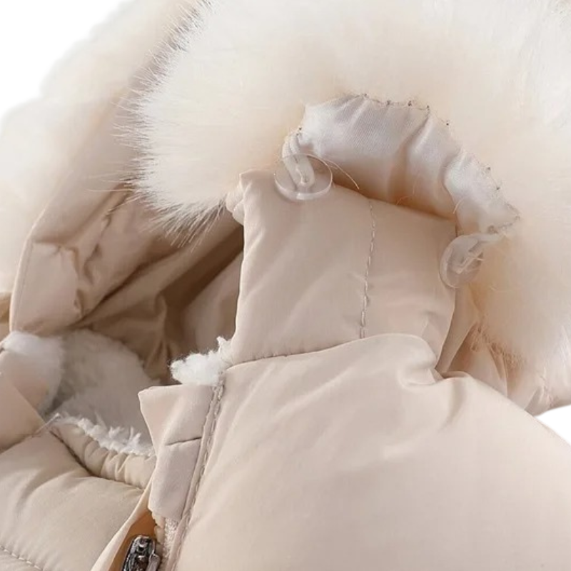 Combinaison Puffer Bébé Doublée en Peluche