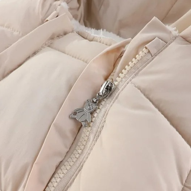 Combinaison Puffer Bébé Doublée en Peluche