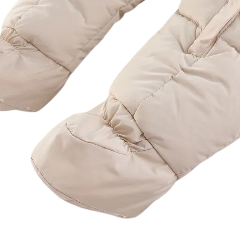 Combinaison Puffer Bébé Doublée en Peluche