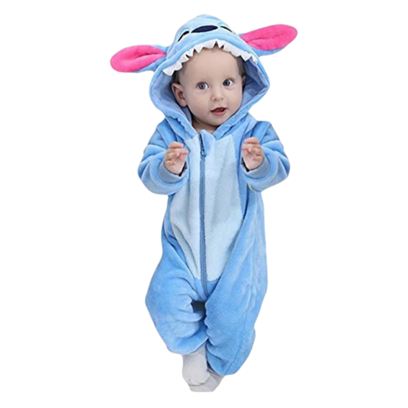 Combinaison Bébé à Capuche - Costume Créature Bleue