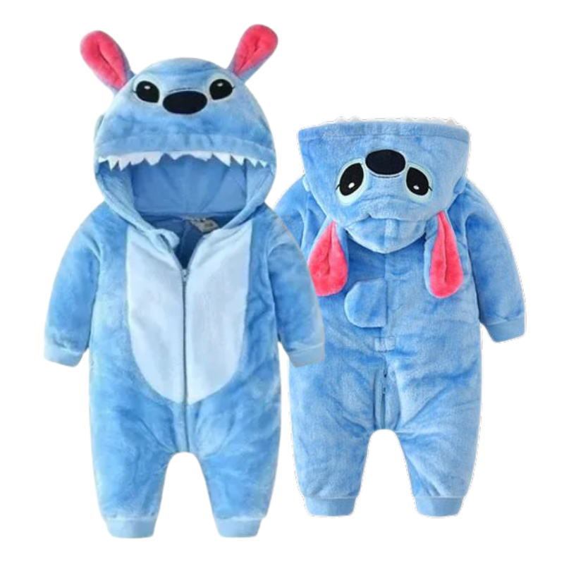 Combinaison Bébé à Capuche - Costume Créature Bleue