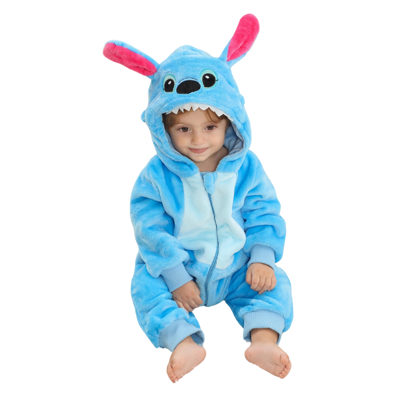 Combinaison Bébé à Capuche - Costume Créature Bleue
