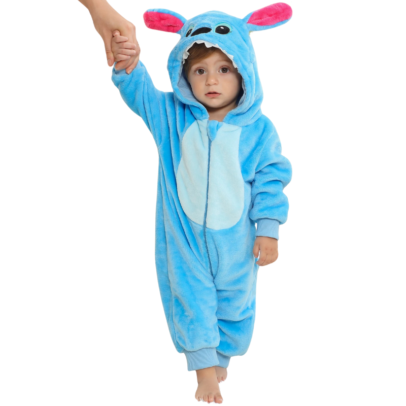 Combinaison Bébé à Capuche - Costume Créature Bleue